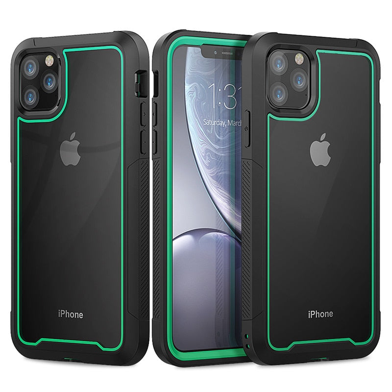 Silicone Phone Case For iPhone 11 Pro Max 7 8 XS Max XR Transparent Back Cover Soft Shockproof Simple Matte Bumper Phone Case - 380230 For iPhone 6 / Dark Green / United States Find Epic Store