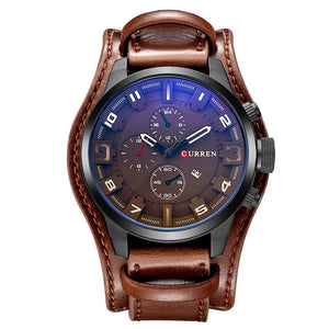Men Watches Top Brand Luxury Army Military Steampunk Sports Male Quartz-Watch Men Hodinky Relojes Hombre - 0 Brown Find Epic Store