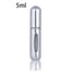 Portable Mini Refillable Perfume Bottle With Spray Scent Pump - 5 ml SILVER Find Epic Store
