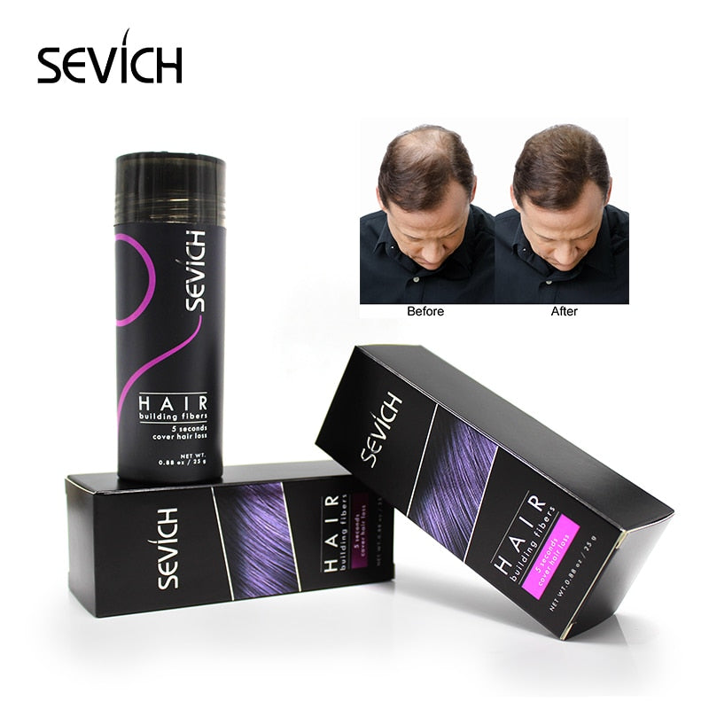 Sevich Hair Fiber Set 25g Hair Building Fiber + Applicator Keratin Fiber Hair Spray Thinning Thickening Hair Growth Treat - 200001174 Find Epic Store