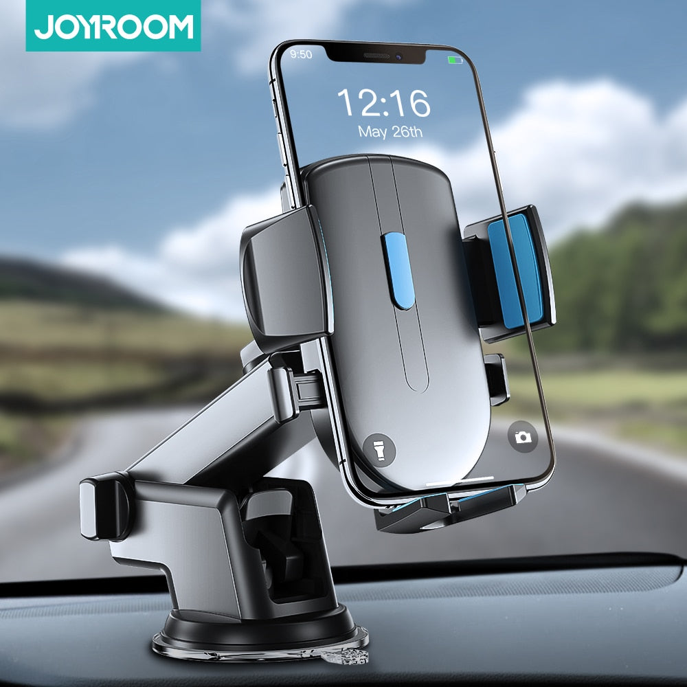 Joyroom Car Phone Holder Stand 360 Rotation Windshield Gravity holder Strong Sucker Dashboard Mount Support For Phone in Car - 5093004 Find Epic Store