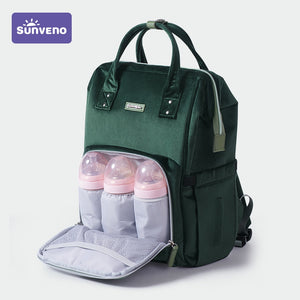 Baby Diaper Bag Backpack Mommy Travel Bag Stroller Organizer - Insulation Pockets, Back Safety Pocket,Stroller D-ring - 100001871 Find Epic Store