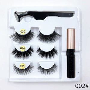 Magnetic eyelashes 3d mink lashes 3 pairs natural eyelashes Magnetic eyeliner set eyelash extension supplies eye makeup - 201222921 002 / United States Find Epic Store