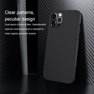 Carbon Fiber For iPhone 12 Pro Max Case, Nillkin Synthetic Fiber PP Shield Back Cover Case for Apple iPhone 12 2020 Inner iron - 380230 Find Epic Store