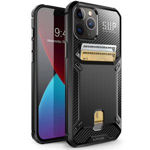 For iPhone 12 Pro Max Case 6.7 inch (2020 Release) UB Vault Slim Protective Wallet Cover Caso with Built-in card holder - 380230 PC + TPU / Black / United States Find Epic Store