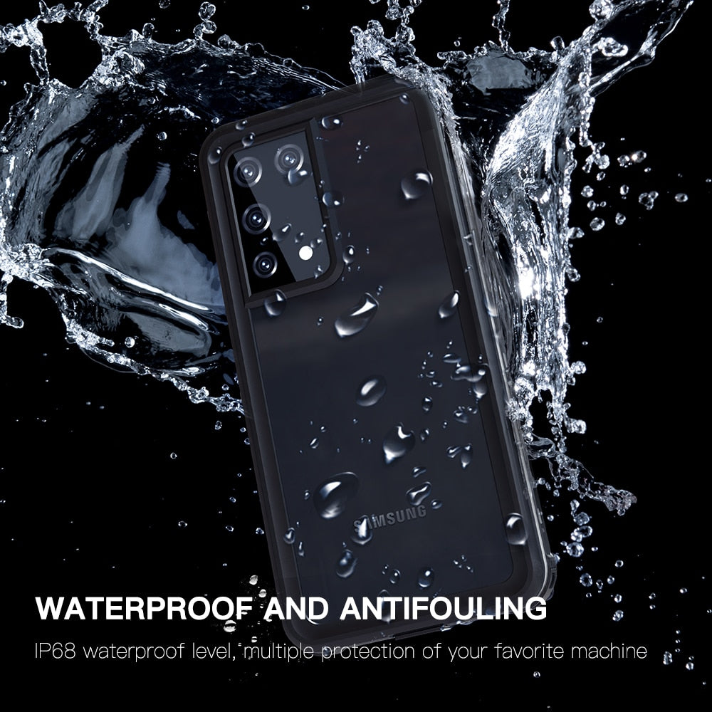 Diving Swim Dust proof Case For Samsung Galaxy S21 Ultra Plus Case IP68 Waterproof Full Cover For Samsung S21 Ultra 360 Protect - 380230 Find Epic Store