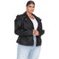 Plus Size Faux Leather Puff Sleeve Vintage Jackets - 200001909 Find Epic Store
