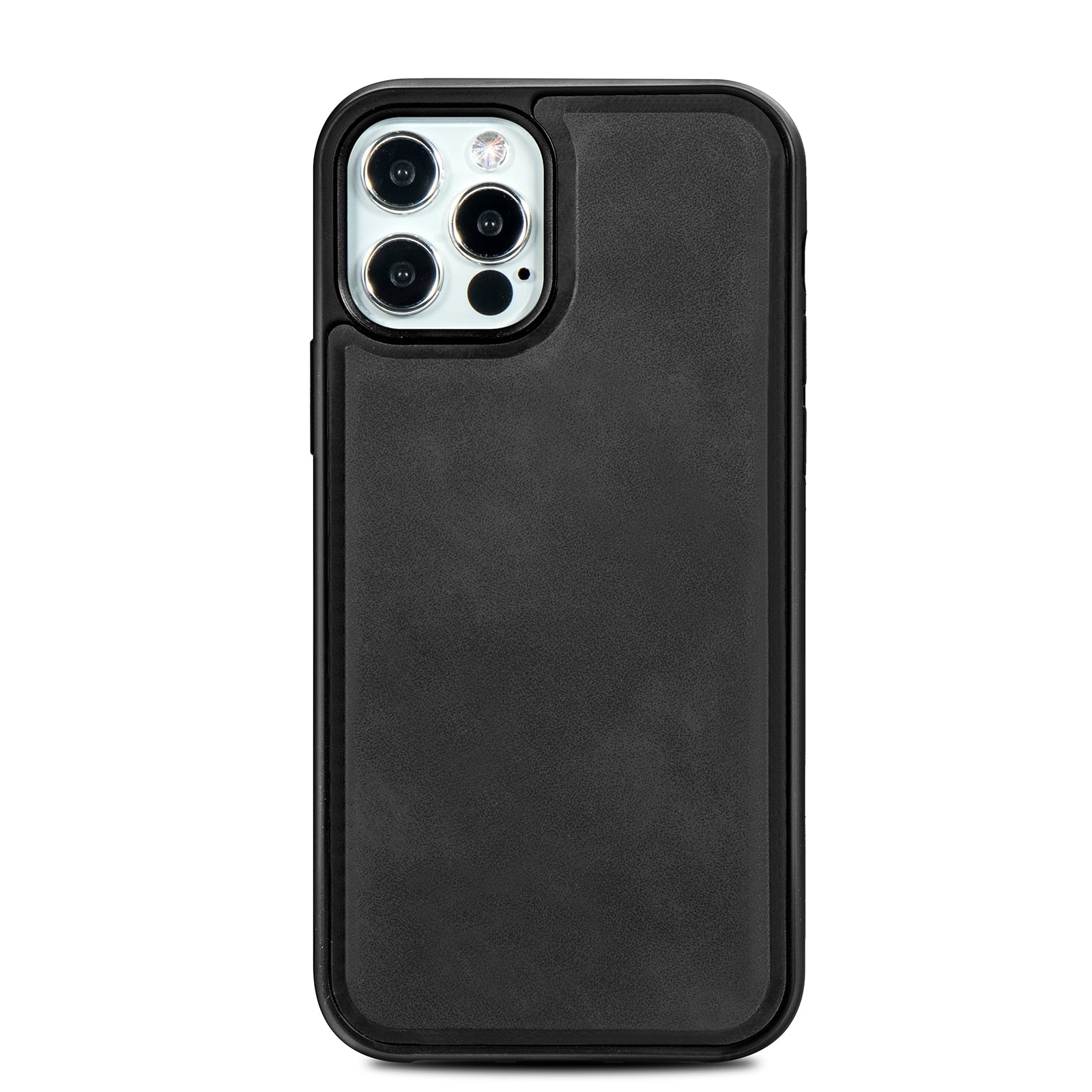 Smooth Leather Case for iPhone 12 Pro Max/iPhone 12 mini Cover, Vintage leather Fitted PC Protection Cover Wireless charging - 380230 for iPhone 12 Mini / Black / United States Find Epic Store