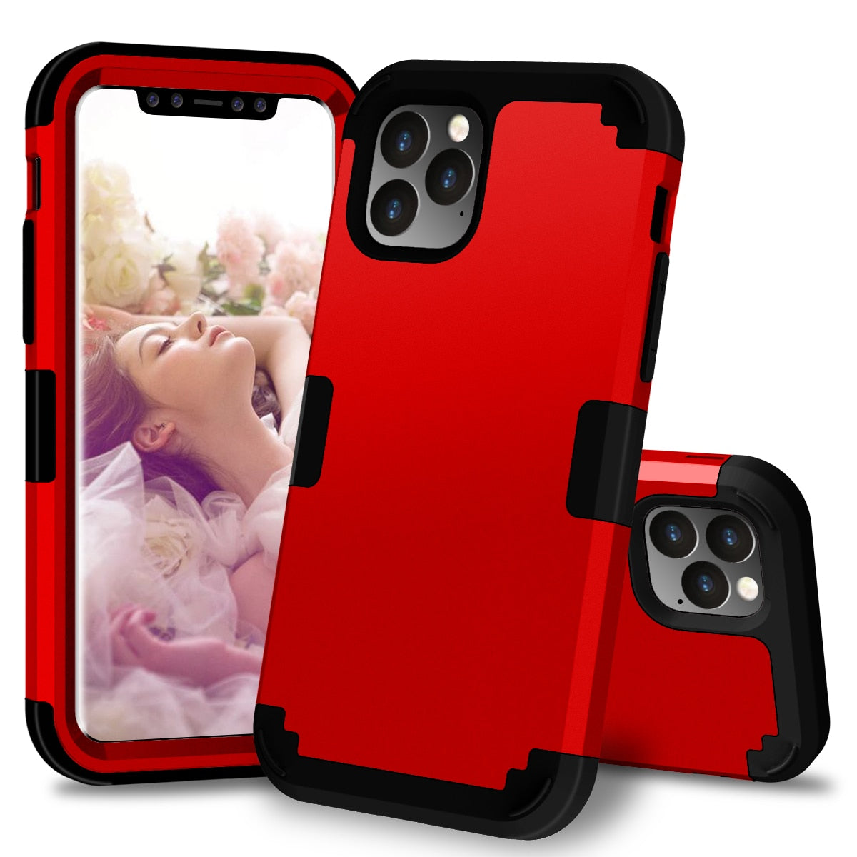 For Apple iPhone 11 2019 Case Shockproof Protect Hybrid Hard Rubber Impact Armor Phone Cases For iPhone 11 2019 Cover - 380230 for iPhone X XS / Red / United States Find Epic Store