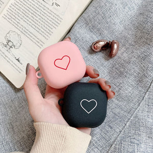 For Samsung buds live Case sleeve Cute brief love pink black matte hard shell PC for Samsung Galaxy Buds live earphone protector - 200001619 Find Epic Store