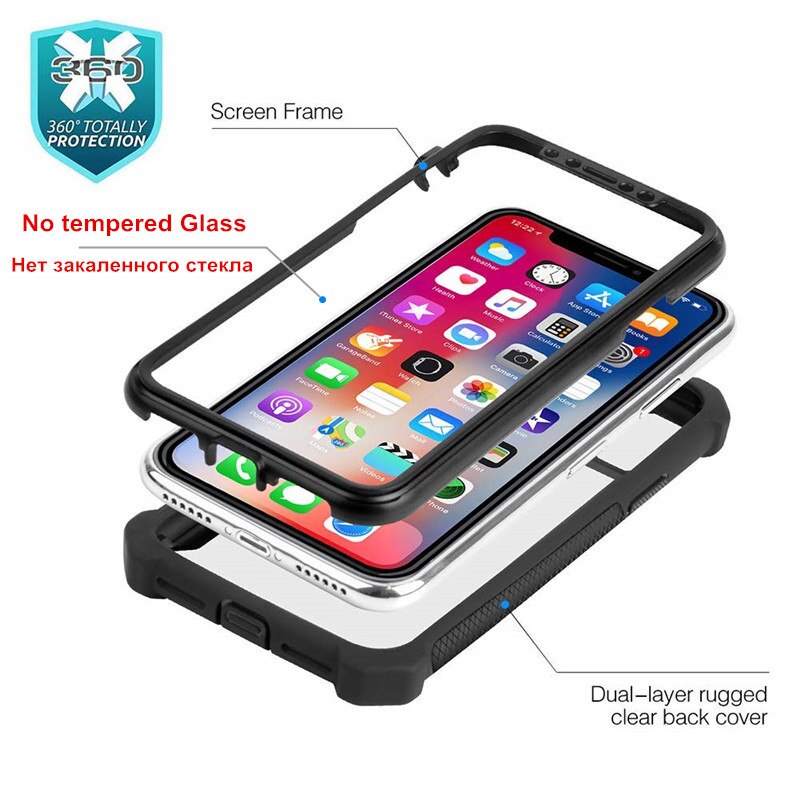 Blue Black Color Case - Shockproof Bumper Transparent TPU Phone Case For iPhone 12 Mini 12 11 Pro Max X XR XS Max SE 2020 6 6S 8 Plus Back Cover - 380230 Find Epic Store