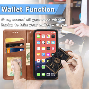 For iPhone 13 Pro Max, iPhone 13 Wallet Case (2021) PU Leather Folio Flip Cover Credit Card Holder Protective Book Folding Case - 380230 Find Epic Store