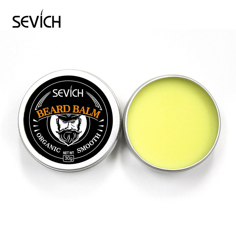 Sevich 30g/60g Natural Beard Balm Wax For Beard Smoothing Moustache Wax For Men's Beard Care - 200001174 United States / 30g Beard wax Find Epic Store