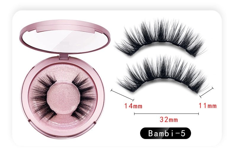 Magnetic False Eyelashes & Magnetic Liquid Eyeliner Set - 200001197 2 pairs-Bimbi-5 / United States Find Epic Store