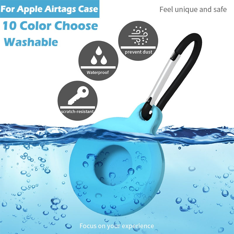 For AirTags Liquid Silicone Case, TPU Protective Sleeve For Locator Tracker Anti-Lost Device Keychain Protector Cover Case - 200003654 Find Epic Store