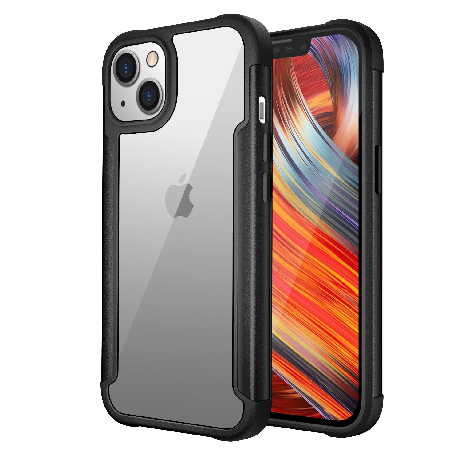Case for iPhone 12 Pro Max Case, for iPhone 12 Mini Case Shockproof Protective Case Hard PC Back & Metal Frame with TPU Edge Cover - 0 for iPhone 13 / black / United States Find Epic Store
