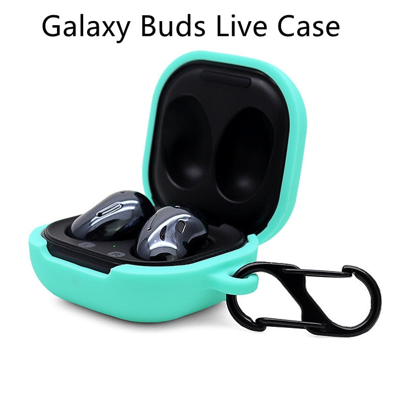 Case for Samsung Buds live/Pro Cover Shell Accessories Earphone Protector Anti-drop Shockproof Soft Silicone for Samsung Galaxy - 200001619 United States / Mint Green live Find Epic Store