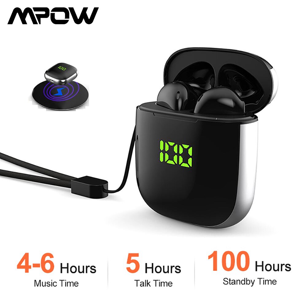 2021 Upgraded Bluetooth 5.0 TWS Earphones Mini Wireless Earbuds with Digital Display Earbuds for Wireless Charging & IOS Android - 63705 Find Epic Store