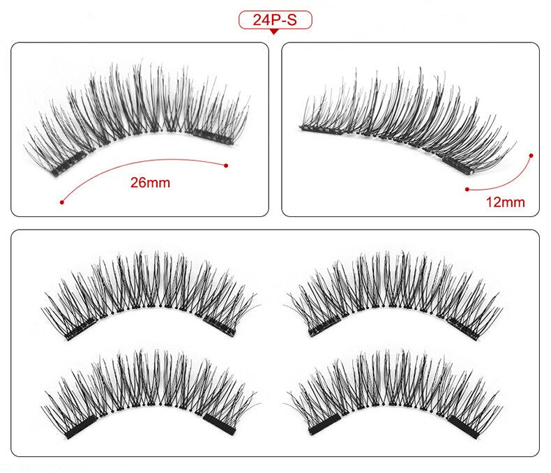 Magnetic Eyelashes With 2/3/4 Magnets - 200001197 24P-S / United States Find Epic Store