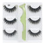 3 pairs of false eyelashes + eyelash tools 3D false eyelashes makeup eyelashes soft artificial fiber eyelashes eyelash gift box - 200001197 K01 / United States Find Epic Store