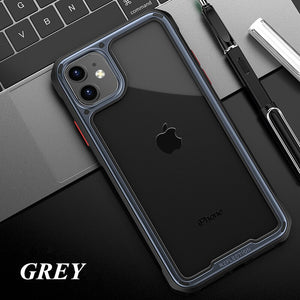 Shockproof Silicone Case For iPhone 11/11 Pro/Pro Max - Hard PC Clear - 380230 for iPhone 11 / Grey / United States Find Epic Store