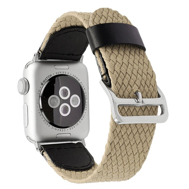 Nylon Braided for Apple Watch Band 38mm 40mm 44mm 42mm Fabric Nylon Belt Bracelet for IWatch Series 6 3 4 5 Se Strap - 200000127 United States / Khaki / For 38mm and 40mm Find Epic Store