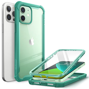 Case for iPhone 12 Case/12 Pro Case 6.1 inch (2020) I-BLASON Ares Full-Body Rugged Clear Bumper Cover with Built-in Screen Protector - 0 PC + TPU / MintGreen / United States Find Epic Store