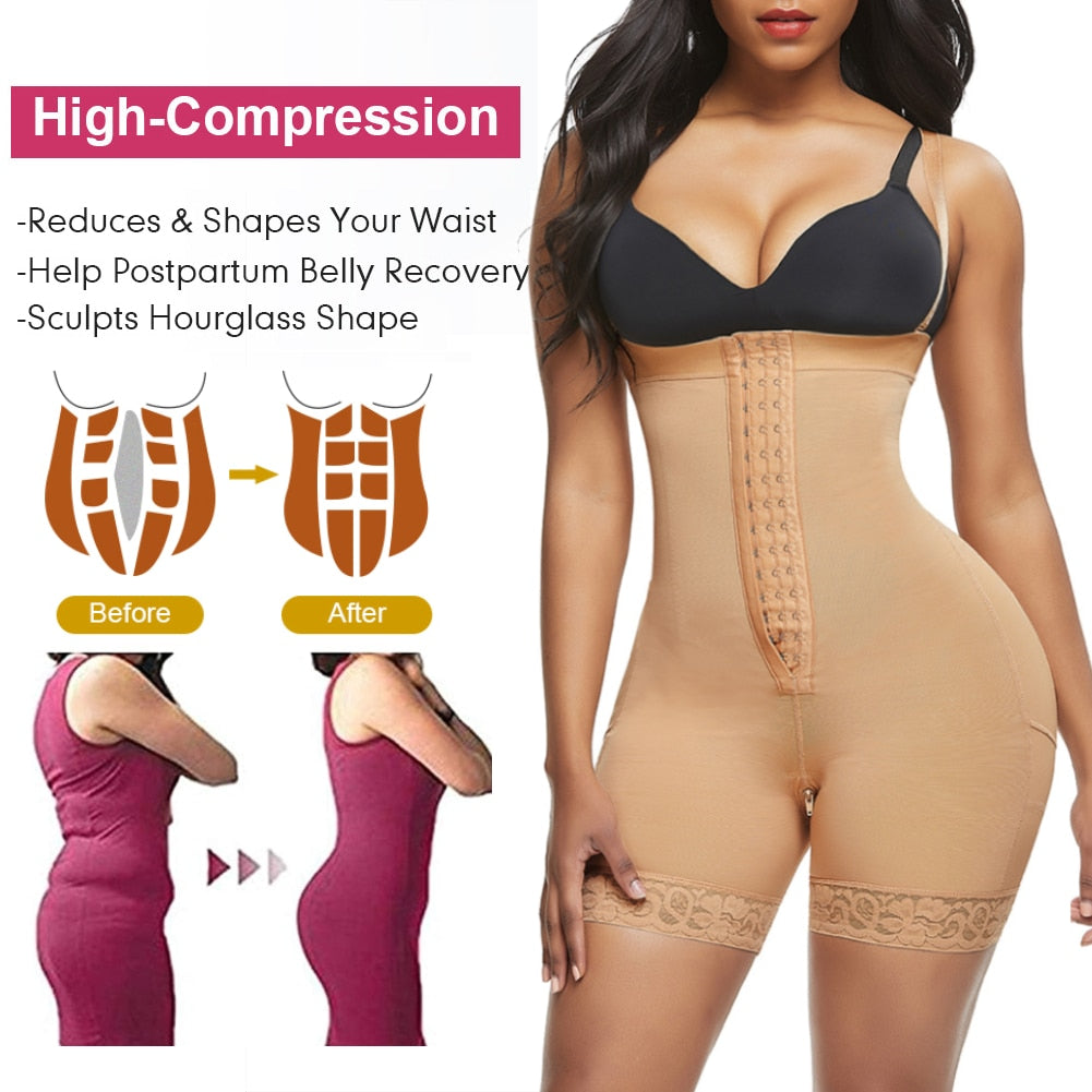 Colombian Reductive Girdles Waist Trainer Body Shaper Butt Lifter Tumm