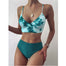 2021 Woman Brazilian Bandeau Bikini - 200000600 green / S / United States Find Epic Store