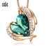 Fashion Heart Angel Wing Pendant - 100007321 Green Gold / United States Find Epic Store