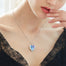 Fashion Angel Wings Heart Shape Pendant Necklace with Purple Crystal for Women Fashion Jewelry Valentine's Day Gifts - 200000162 Find Epic Store
