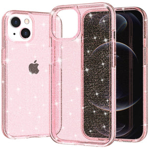 For iPhone 13 Case, iPhone 13 Pro Max case Crystal Clear Sparkly Glitter Shiny Slim Fit Drop Protection Rugged Shockproof Cover - 380230 Find Epic Store