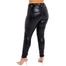 Plus Size Woman Pants PU Pencil Trousers Lace Up Pants - 200000366 Find Epic Store