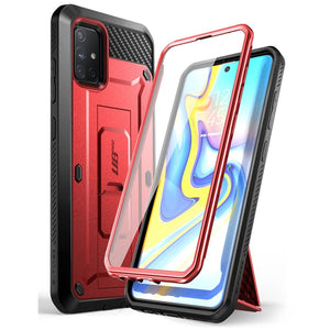 For Samsung Galaxy A51 5G Case (Not for A51 4G Version) UB Pro Full-Body Rugged Cover with Built-in Screen Protector - 380230 PC + TPU / Red / United States Find Epic Store