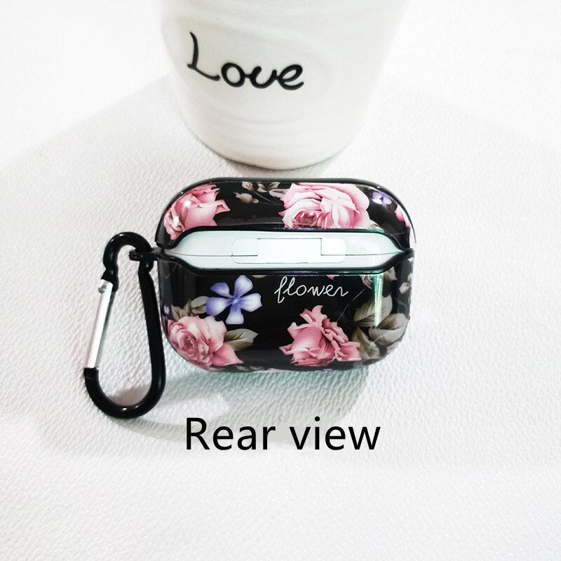 For AirPods Pro 2 1 Case flower Cover female Be applicable Earphone protection Case Cute Girl Rose flower For AirPods Pro Cases - 200001619 Find Epic Store