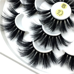 25mm false eyelashes 7 pairs of mink natural eyelashes - 200001197 Find Epic Store