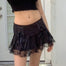 Pleated Black Mini Lace Up Skirt - 349 Find Epic Store