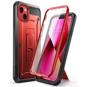 CASE For iPhone 13 Mini Case 5.4 inch (2021) UB Pro Full-Body Rugged Holster Cover with Built-in Screen Protector & Kickstand - 0 PC + TPU / Red / China Find Epic Store