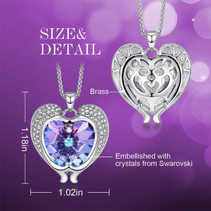 Women Silver Color Necklace Embellished with Crystals - 200000162 Find Epic Store