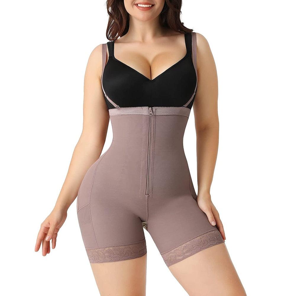 Waist Trainer Body Shaper Fajas Colombianas Reductora Butt Lifter Tummy Control Corset Slimming Panties Shapewear Belly Sheath - 31205 Brown / S / United States Find Epic Store