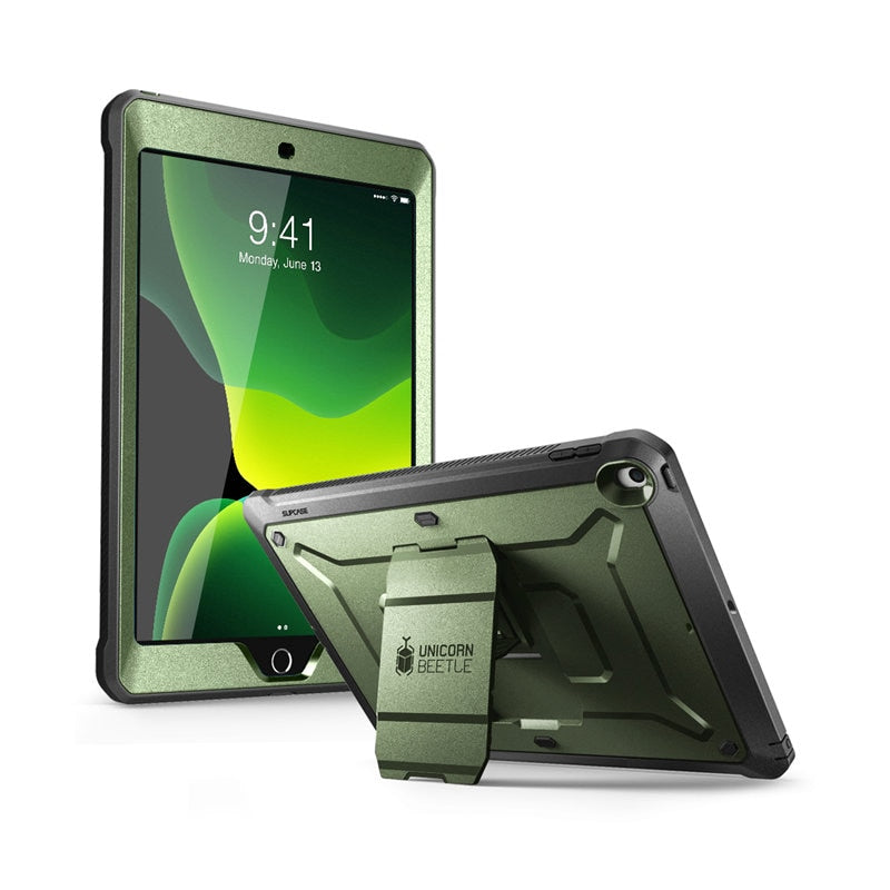 iPad 10.2 Case 7th Generation (2019 Release) Full-body Rugged Cover with Built-in Screen Protector & Kickstand - 200001091 Green / United States Find Epic Store