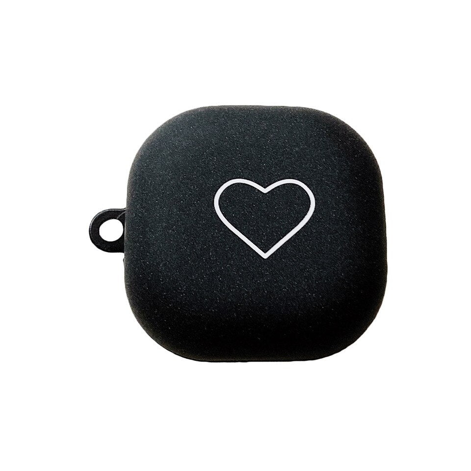 For Samsung buds live Case sleeve Cute brief love pink black matte hard shell PC for Samsung Galaxy Buds live earphone protector - 200001619 Find Epic Store
