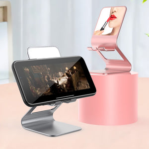 Metal Phone Holder Stand With Mirror function Mobile Support Tablet Stand for Cell Phone Holder Stand Portable Mobile Holder - 5093004 Find Epic Store