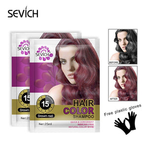 Sevich Hair Dyeing Lotion DIY Hair Styling Coloring Molding Shampoo 5pcs/lot Hair Color Shampoo Fast Hair Dye Shampoo For Women - 200001173 Find Epic Store