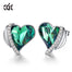 High Quality Stud Angel Wings Heart Earrings - 200000171 Green / United States Find Epic Store