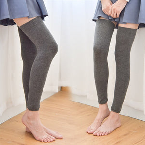 Women Solid Leg Warmers Warm Knee High Socks Knitted Foot Cover Crochet Winter Leg Warmer Socks Warm Boot Cuffs Long Socks - 0 Find Epic Store