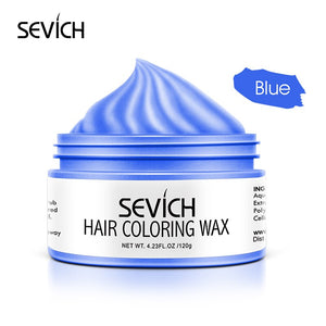 9 Color Temporary Hair Color Wax Unisex One-time Hair Color Gel Molding Paste Dye cream Hair Coloring Styling DIY Mud - 200001173 United States / Blue Find Epic Store