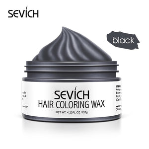 9 Color Temporary Hair Color Wax Unisex One-time Hair Color Gel Molding Paste Dye cream Hair Coloring Styling DIY Mud - 200001173 United States / Black Find Epic Store