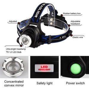 Body Motion IR Sensor head light T6/V6 LED Headlamp zoomable headlight Inductive bright head lamp camping/fishing headlight - 39050301 Find Epic Store