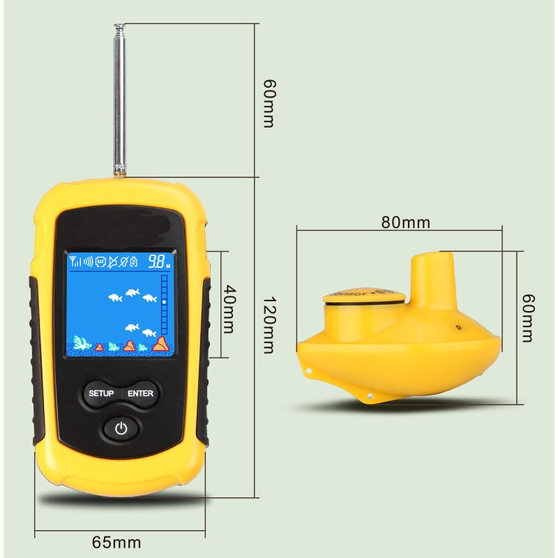 ZK20 Wireless Cable Fish Detector Alarm Portable Sonar Finders Fishing lure Echo Sounder Lake Sea Fishing - 200002213 Find Epic Store